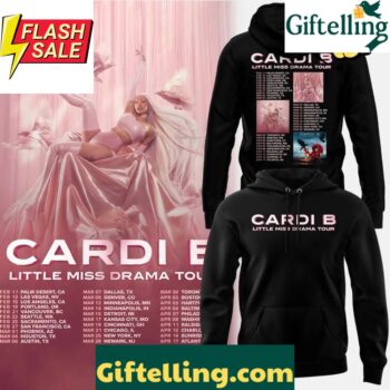 Cardi B Little Miss Drama Tour Black Hoodie