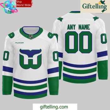 Carolina Hurricanes Hartford Whalers Hockey Jersey