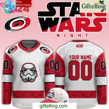 Carolina Hurricanes x Star Wars Night 2024 Custom Hockey Jersey