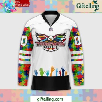Carolina Thunderbirds Austism Awareness 2025 Hockey Jersey