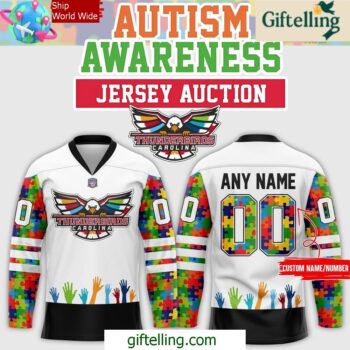 Carolina Thunderbirds Austism Awareness 2025 Hockey Jersey