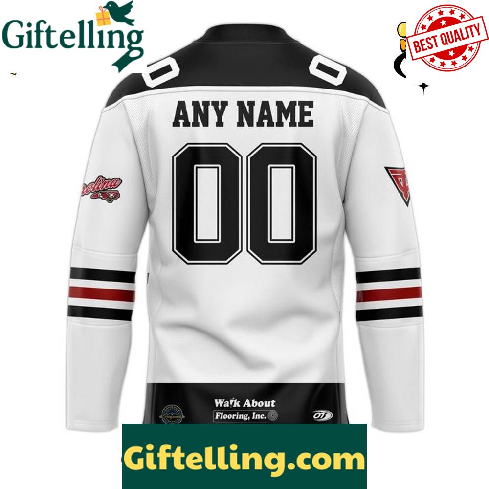 Carolina Thunderbirds New Season 20252026 Custom Hockey Jersey  White