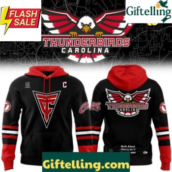 Carolina Thunderbirds New Season 20252026 Hoodie Black