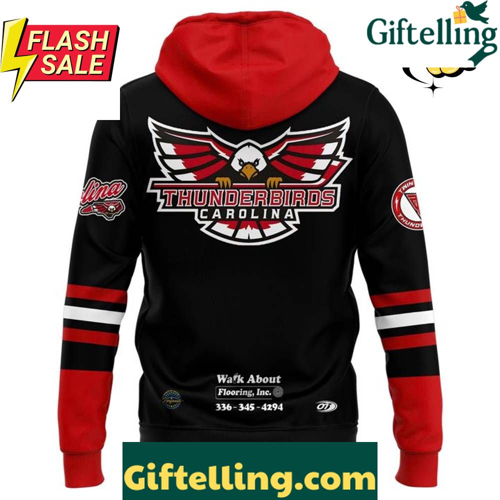 Carolina Thunderbirds New Season 20252026 Hoodie Black Carolina Thunderbirds New Season 20252026 Hoodie Black