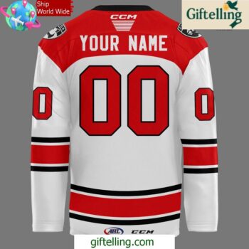 Charlotte Checkers 2025 Calder Cup Playoffs White Hockey Jersey 3