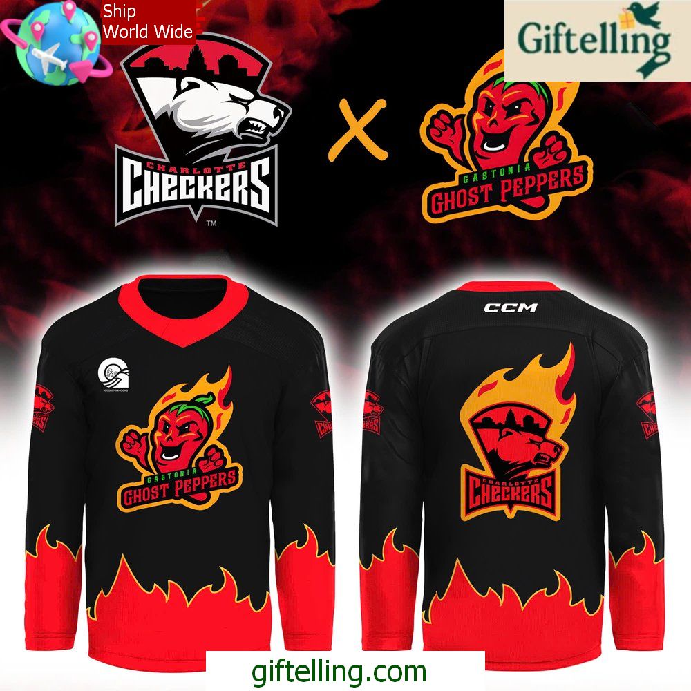 Charlotte Checkers x Ghost Peppers Limited Hockey Jersey