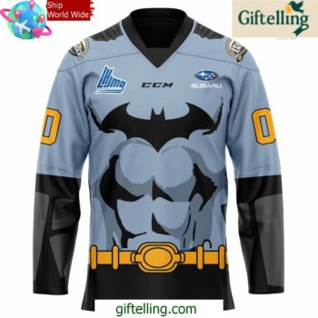 Charlottetown Islanders Game Worn Batman Special Jersey