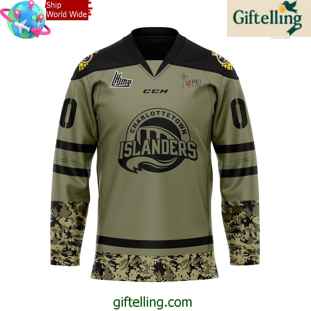 Charlottetown Islanders Military Appreciation 2024 Hockey Jersey Charlottetown Islanders Military Appreciation 2024 Hockey Jersey