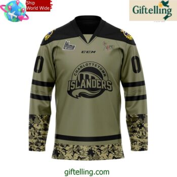 Charlottetown Islanders Military Appreciation Special Hockey Jersey
