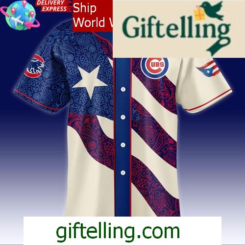 Chicago Cubs Puerto Rican Heritage 2025 Hockey Jersey 2 Chicago Cubs Puerto Rican Heritage 2025 Hockey Jersey 2