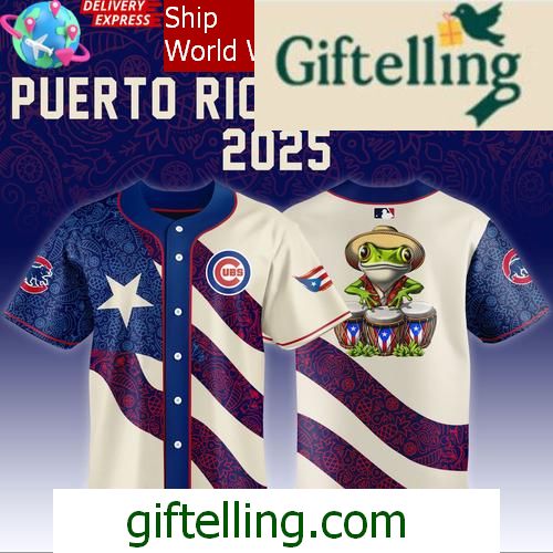 Chicago Cubs Puerto Rican Heritage 2025 Hockey Jersey