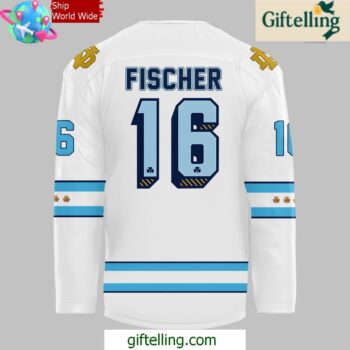 Chicago Cubs x Notre Dame Fighting Irish Custom Hockey Jersey
