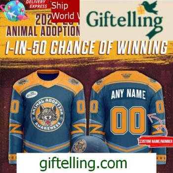 Chicago Wolves 2025 Animal Adoption Awareness Special Hockey Jersey