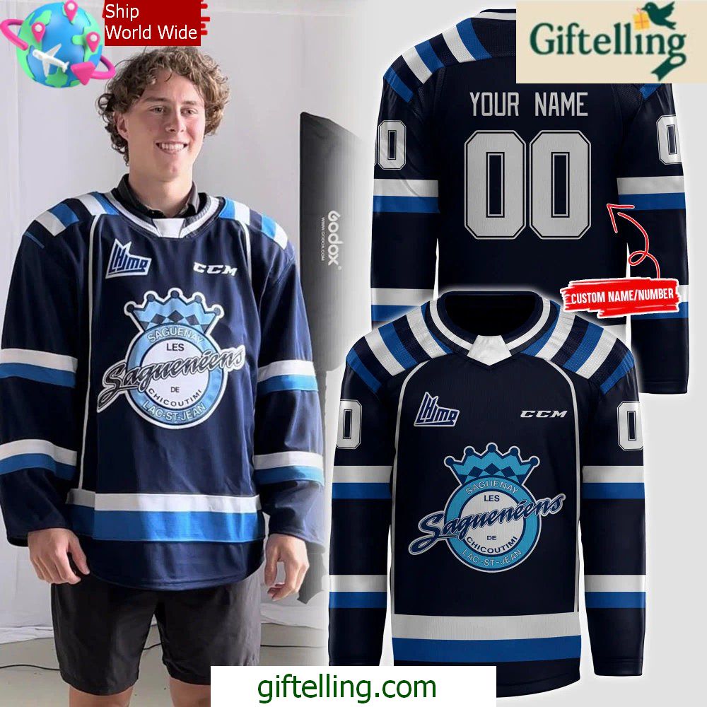 Chicoutimi Saguenens 2024 Blue Hockey Jersey