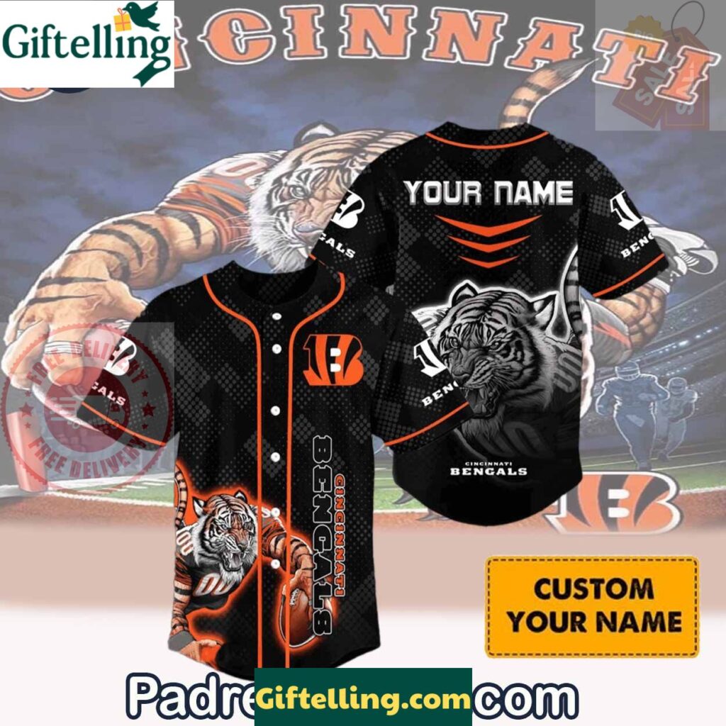 Cincinnati Bengals Custom Baseball Jersey Outfit