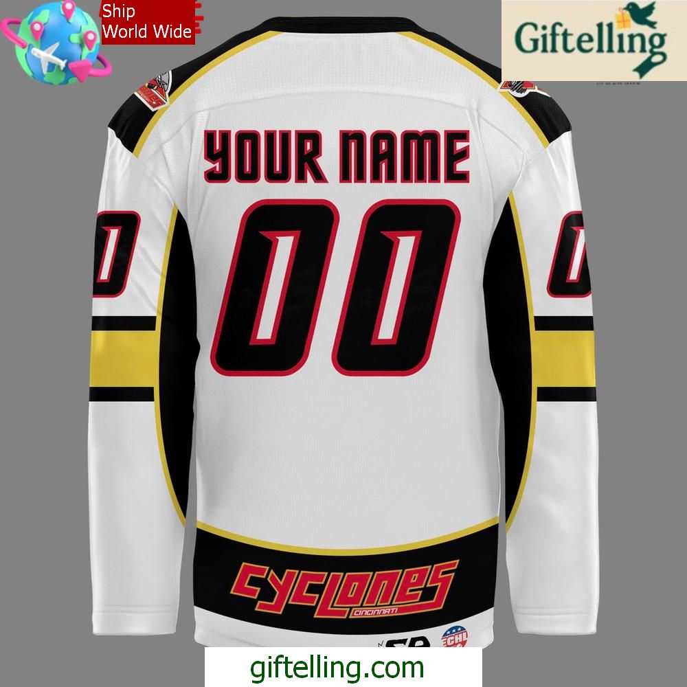 Cincinnati Cyclones 2025 Kelly Cup Playoffs Special Hockey Jersey 3 Cincinnati Cyclones 2025 Kelly Cup Playoffs Special Hockey Jersey 3