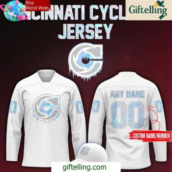 Cincinnati Cyclones Ice Blue Special Hockey Jersey
