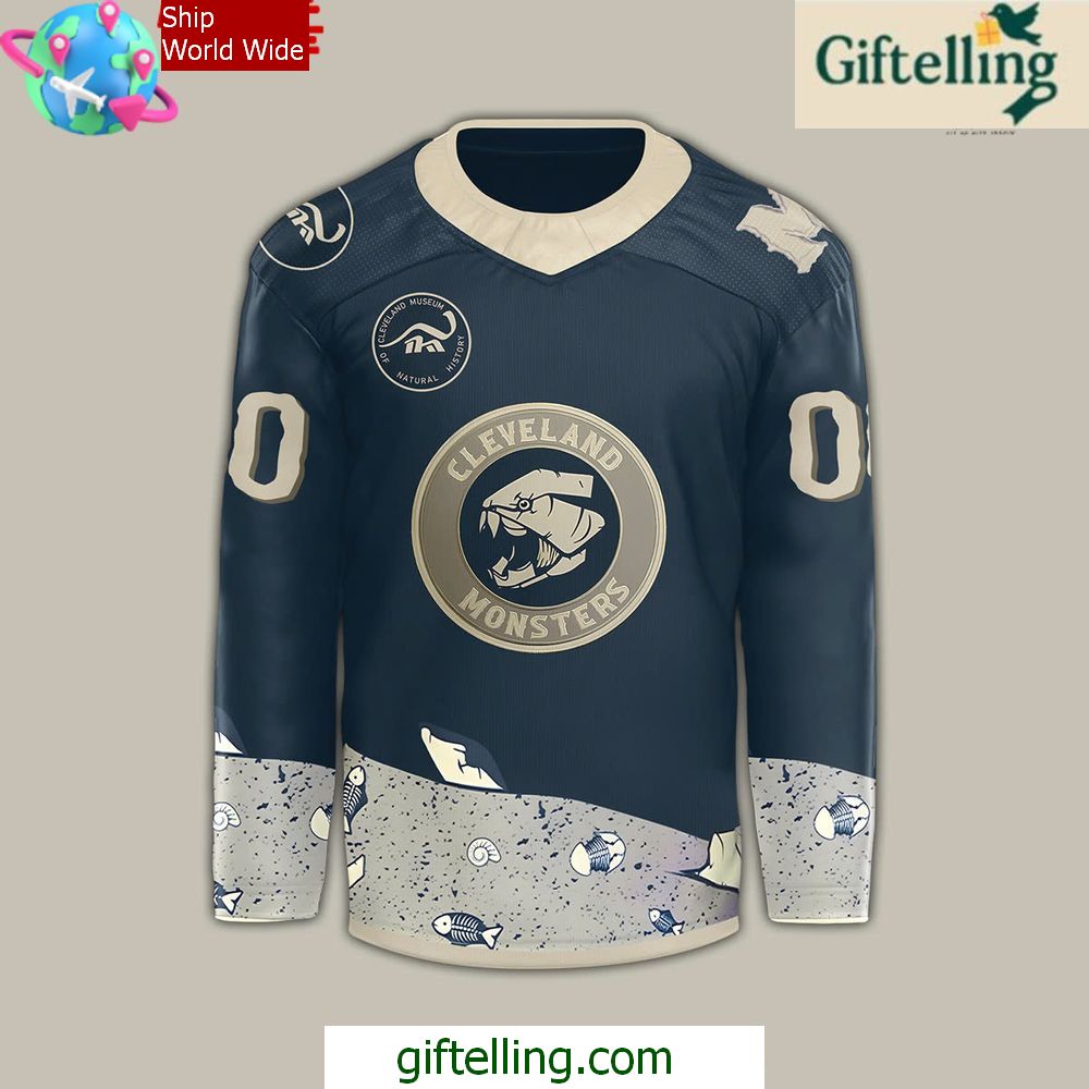Cleveland Monsters Fossil Faceoff Perfomance Hockey Jersey Cleveland Monsters Fossil Faceoff Perfomance Hockey Jersey