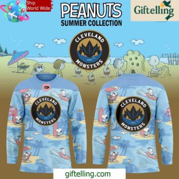Cleveland Monsters Peanuts Summer Collection Hockey Jersey