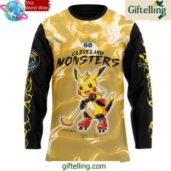 Cleveland Monsters Pokemon GO Special Hockey Jersey