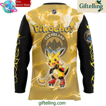 Cleveland Monsters Pokemon GO Special Hockey Jersey