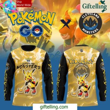 Cleveland Monsters Pokemon GO Special Hockey Jersey