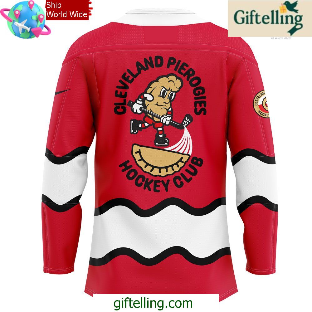 Cleveland Monsters Pucks Pierogies Weekend Special Red Jersey Cleveland Monsters Pucks Pierogies Weekend Special Red Jersey