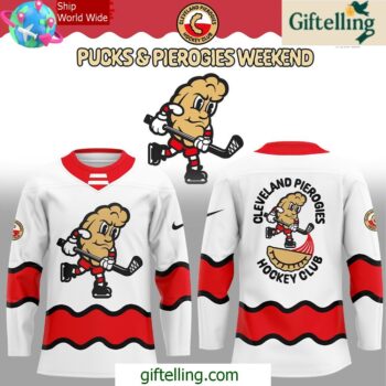 Cleveland Pierogies Hockey Club Pucks Pierogies Weekend Hockey Jersey