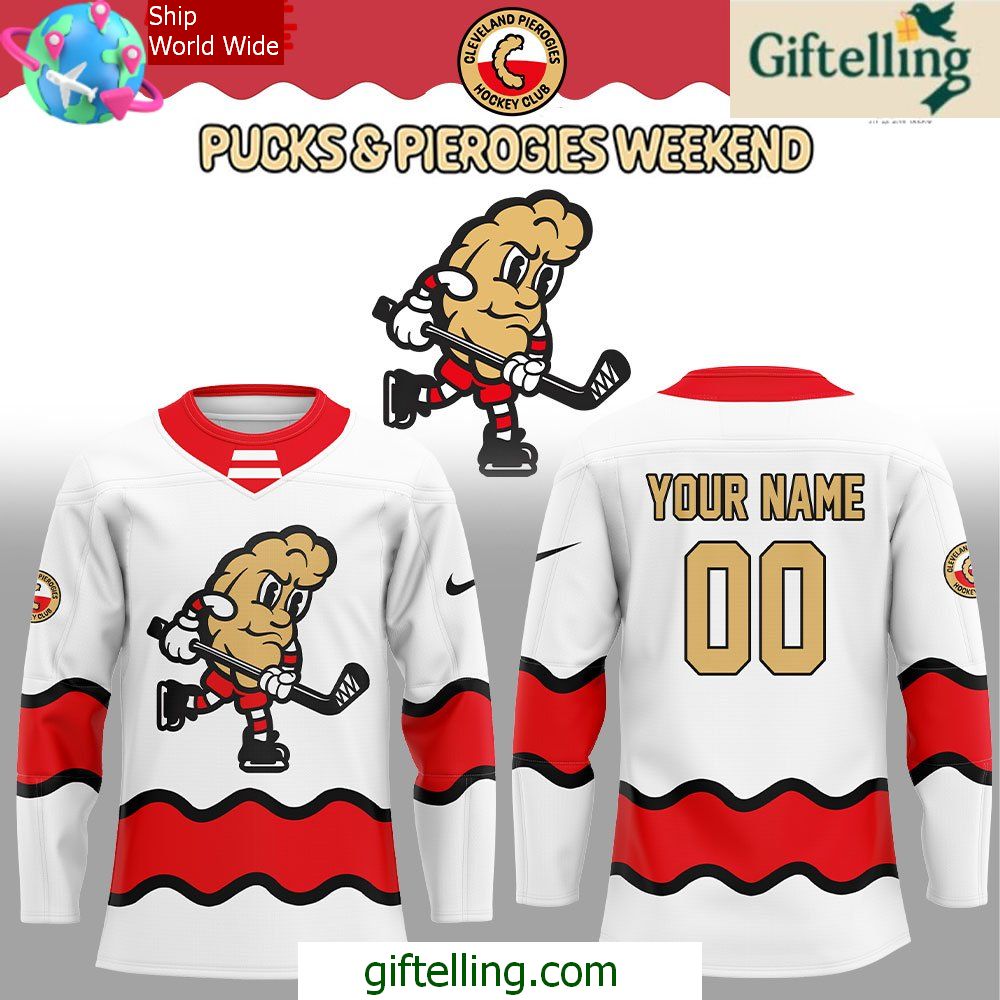 Cleveland Pierogies Hockey Club Pucks Pierogies Weekend Hockey Jersey Cleveland Pierogies Hockey Club Pucks Pierogies Weekend Hockey Jersey