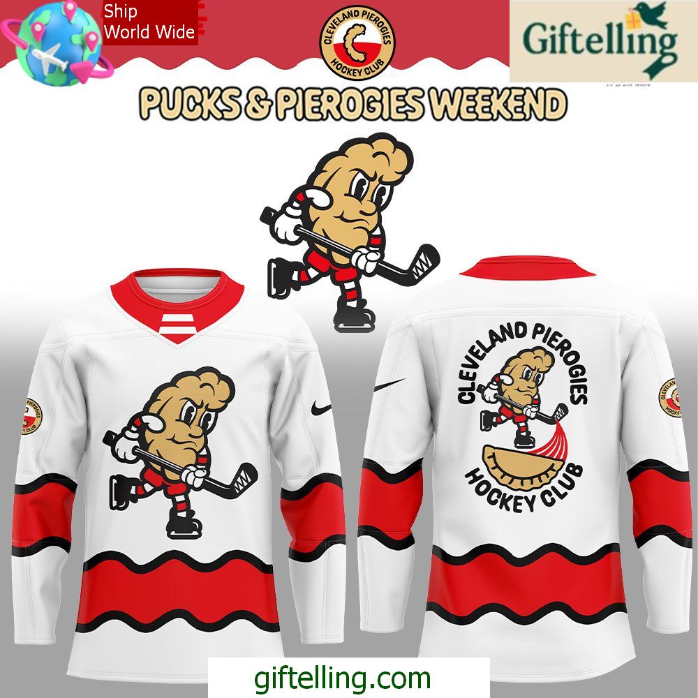 Cleveland Pierogies Hockey Club Pucks Pierogies Weekend Hockey Jersey