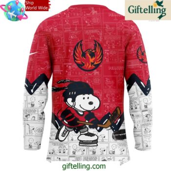 Coachella Valley Firebirds 75th Anniversary of Peanuts Hockey Jersey