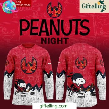 Coachella Valley Firebirds 75th Anniversary of Peanuts Hockey Jersey