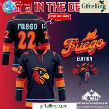 Coachella Valley Firebirds Fuegos birthday 2025 Hockey Jersey