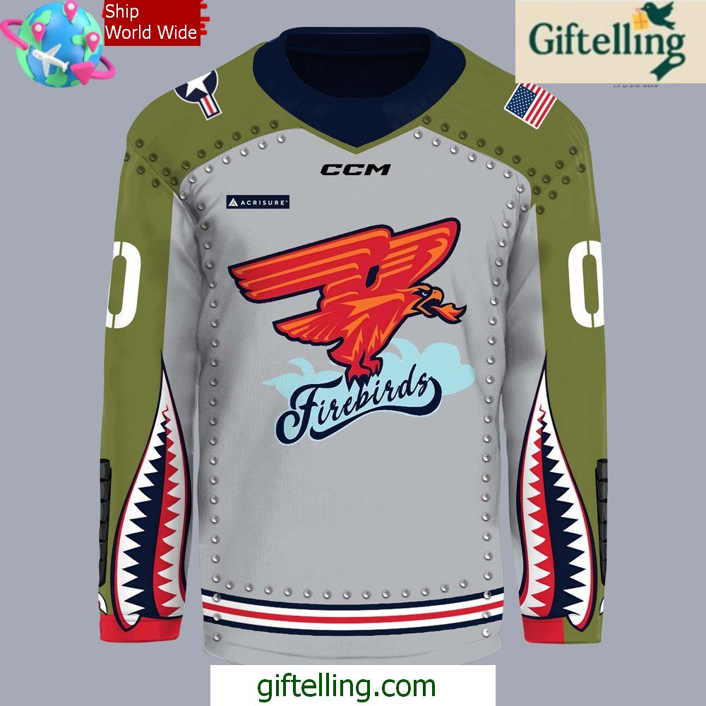 Coachella Valley Firebirds Military Appreciation 2024 Hockey Jersey Coachella Valley Firebirds Military Appreciation 2024 Hockey Jersey
