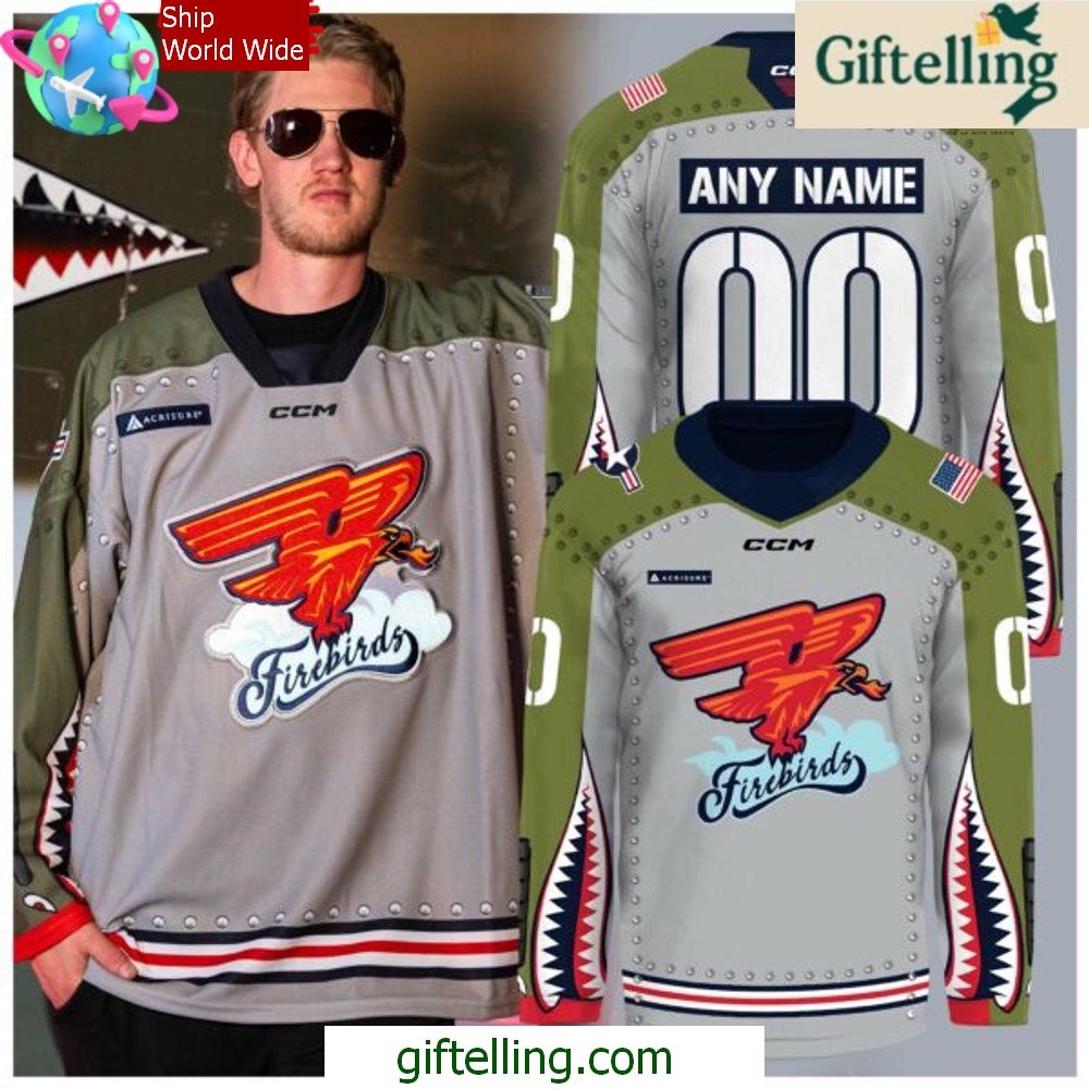Coachella Valley Firebirds Military Appreciation 2024 Hockey Jersey