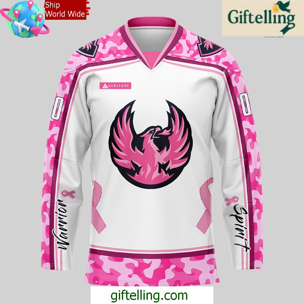 Coachella Valley Firebirds Pink In The Rink 2025 Jersey Coachella Valley Firebirds Pink In The Rink 2025 Jersey