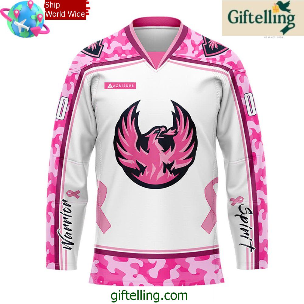 Coachella Valley Firebirds Pink in the Rink Special Hockey Jersey Coachella Valley Firebirds Pink in the Rink Special Hockey Jersey