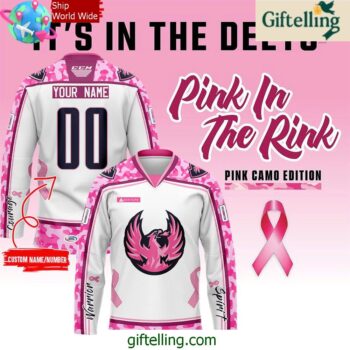 Coachella Valley Firebirds Pink in the Rink Special Hockey Jersey