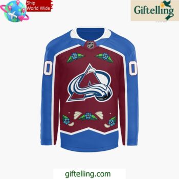 Colorado Avalanche Native American Heritage Month Custom Hockey Jersey