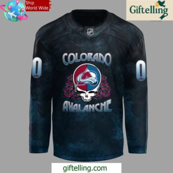 Colorado Avalanche x Grateful Dead Night 2024 Hockey Jersey