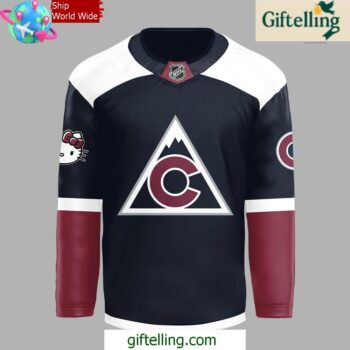 Colorado Avalanche x Hello Kitty 50th Anniversary Hockey Jersey