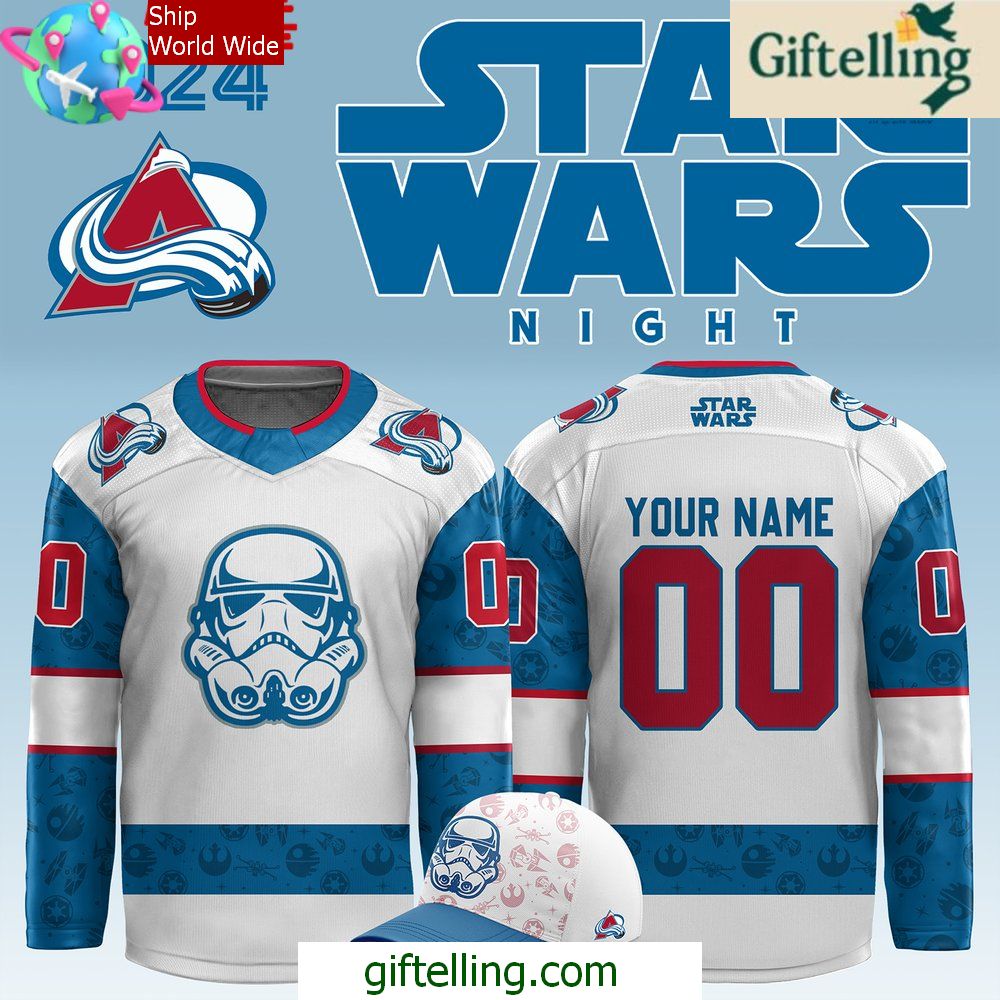 Colorado Avalanche x Star Wars Night 2024 Custom Hockey Jersey