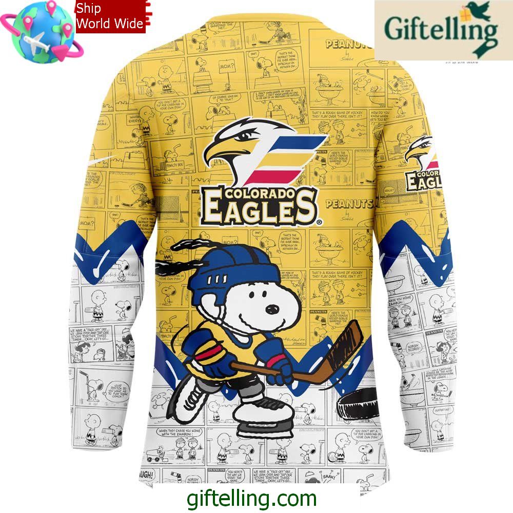 Colorado Eagles Anniversary of Peanuts Special Jersey Colorado Eagles Anniversary of Peanuts Special Jersey