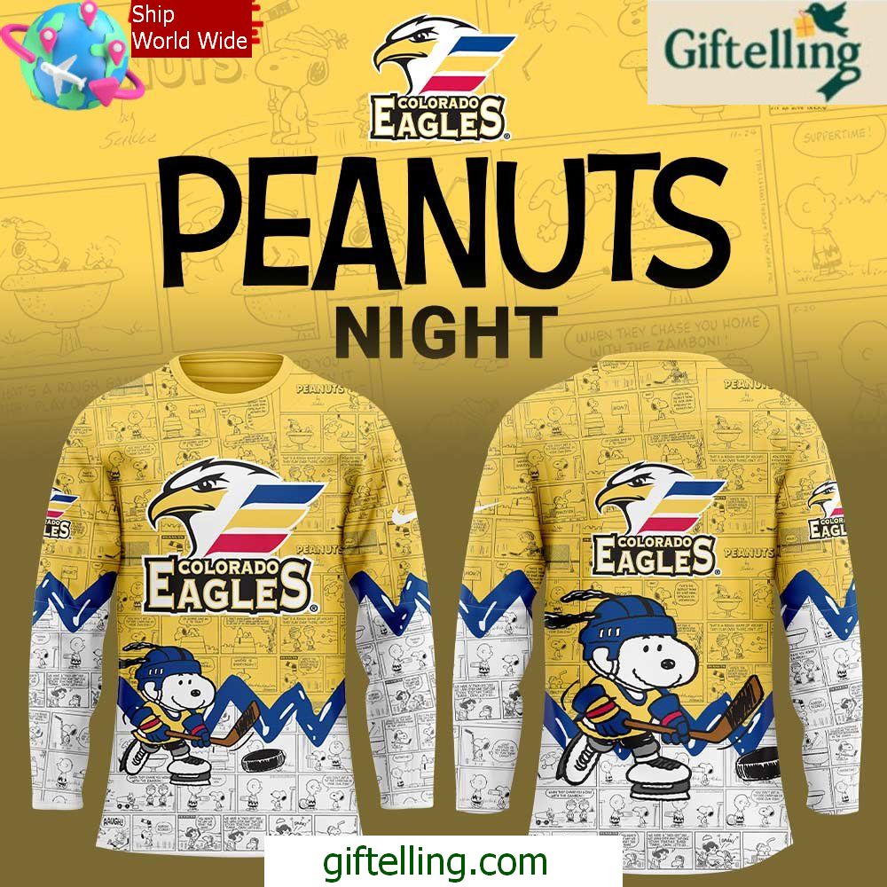 Colorado Eagles Anniversary of Peanuts Special Jersey