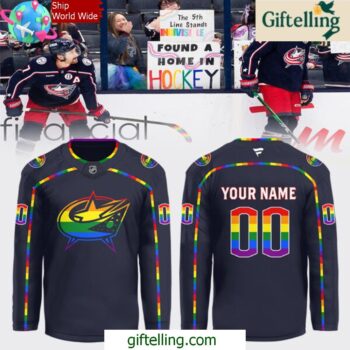 Columbus Blue Jackets Pride Night 2025 Hockey Jersey