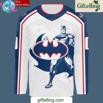 Columbus Blue Jackets x Batman 2025 Special Hockey Jersey