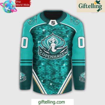 Copenhagen Mermaids NHL 2025 Hockey Jersey 2