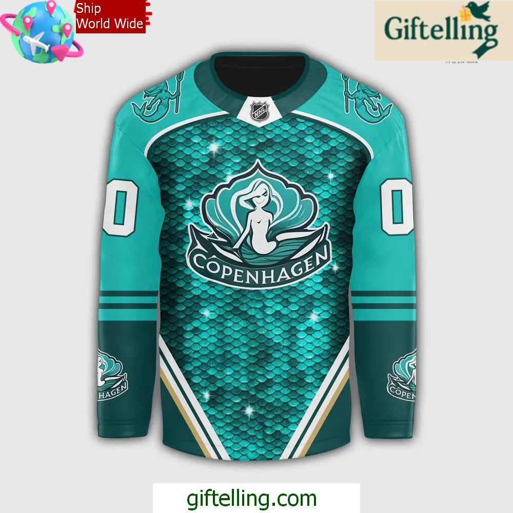 Copenhagen Mermaids NHL 2025 Hockey Jersey 2 Copenhagen Mermaids NHL 2025 Hockey Jersey 2