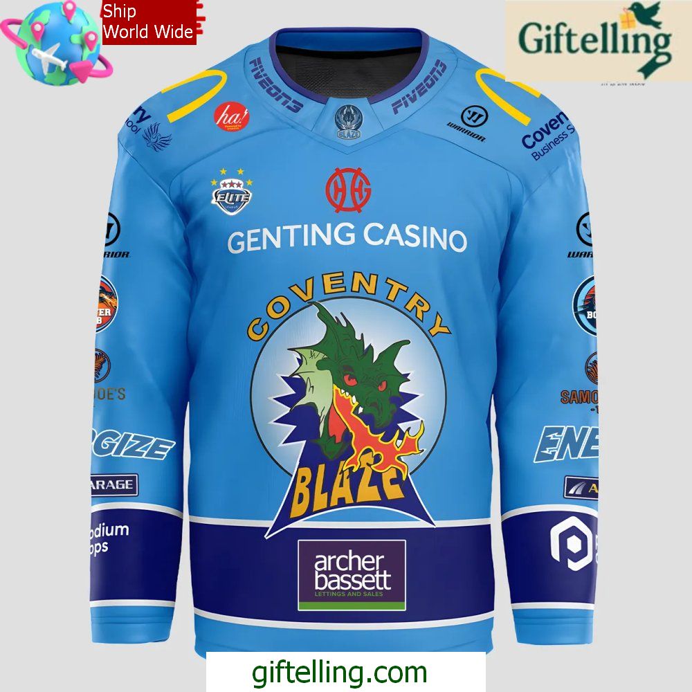 Coventry Blaze Regush Retro 2025 Hockey Jersey Coventry Blaze Regush Retro 2025 Hockey Jersey