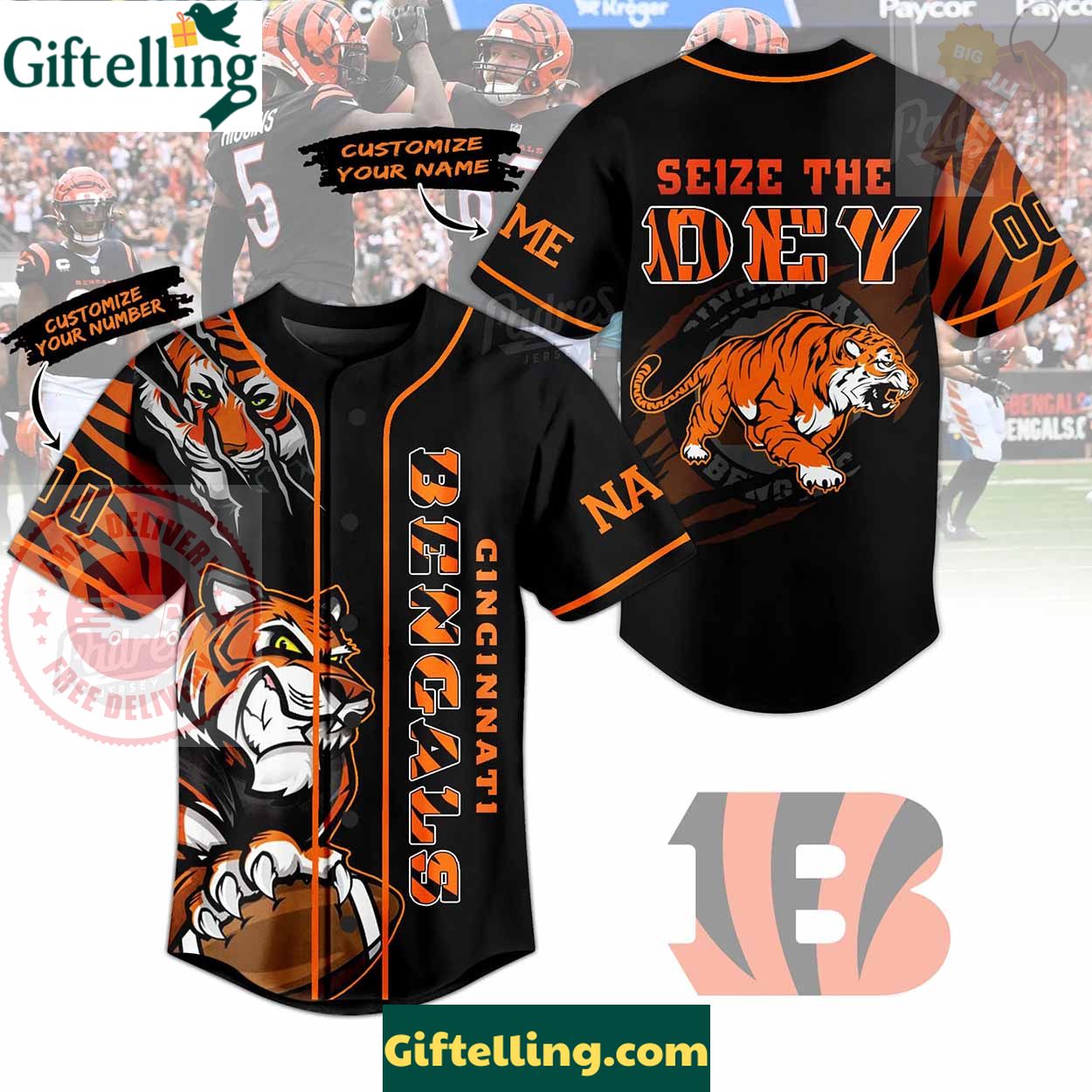 Custom NFL Cincinnati Bengals Baseball Jersey - Padres Jersey Oasis Elevate Your Baseball Style Game 1